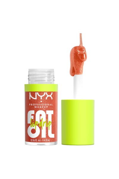 NYX , Fat Oil Lip Drip, Vegan, High-shine, Lip Oil, Follow Back, 4.8 ml