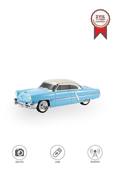 Torima Bluetooth Hoparlör Retro Klasik Araba Tasarımlı 10W FM USB Selfie Spea...