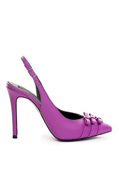The 5th Element Kate Purple genuine leather stiletto shoes