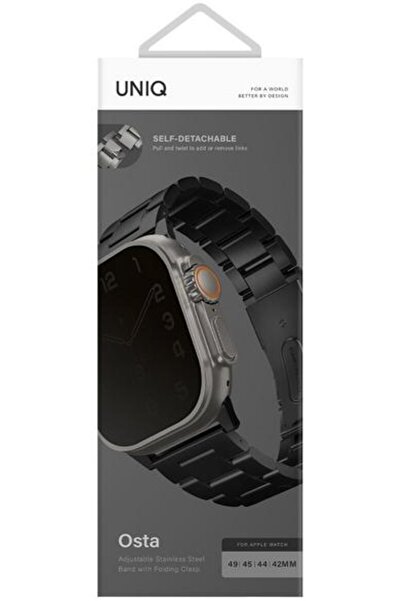 Other Curea UNIQ Osta pentru Apple Watch 42/44/44/49mm Negru UNIQ-49MM-OSTABLK