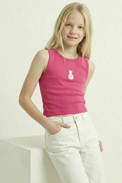 Kyron Girl's Cotton Fabric 2-Piece Crop Set - Different Colors and Patterns