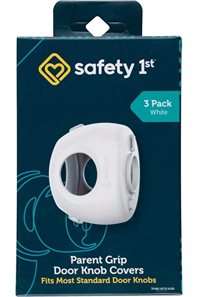 Safety 1st أغطية مقابض الأبواب من Parent Grip، لون أبيض، مقاس واحد (عبوة من 3...