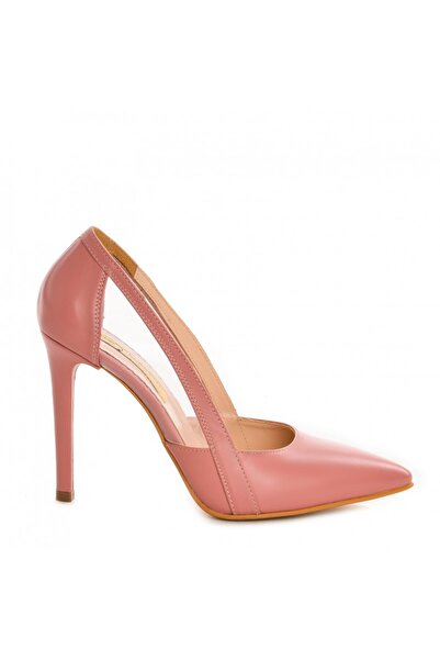 The 5th Element Pantofi stiletto piele naturala Roz Transparent