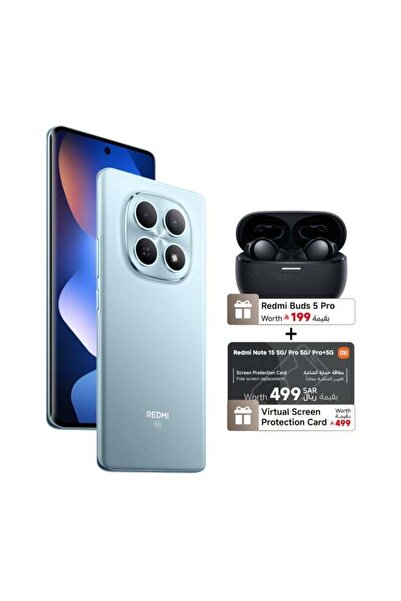 Xiaomi Redmi Note 15 5G Dual SIM Glacier Blue 8GB RAM 256GB 5G with FREE Gift...