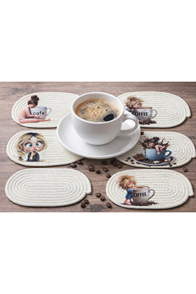 ALYA 4’lü Sunum Altlığı,Kahve Sunumluğu,Bardak Altlığı, Fincan Altlığı