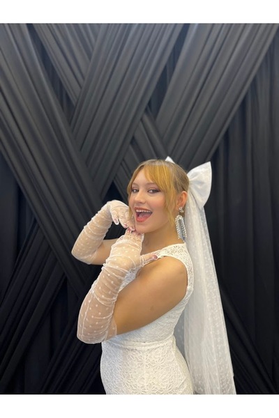 ecrin tuhafiye hobi Gelinlik Eldiveni Nikah Eldiveni Imza Eldiveni Parti Eldi...