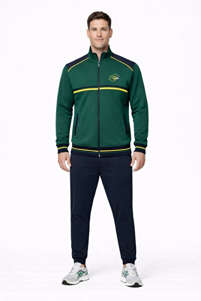 Lotto Men's tracksuit LA2041, set of zippered sweatshirt and pants, regular fit