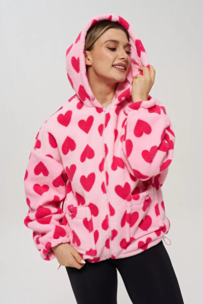 asur boutique Asur Boutique Women's Hooded Lamb Model Standard Size Coat (36-42)