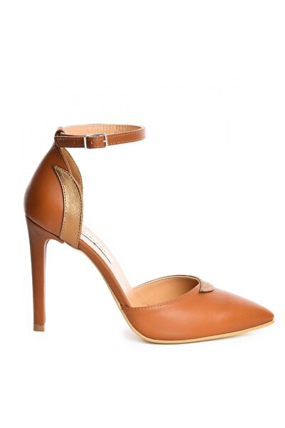 The 5th Element Camel Luna genuine leather stiletto shoes