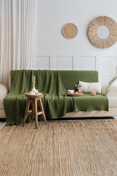 Cotanique Mine Koltuk Örtüsü 170 x 210 cm Yeşil