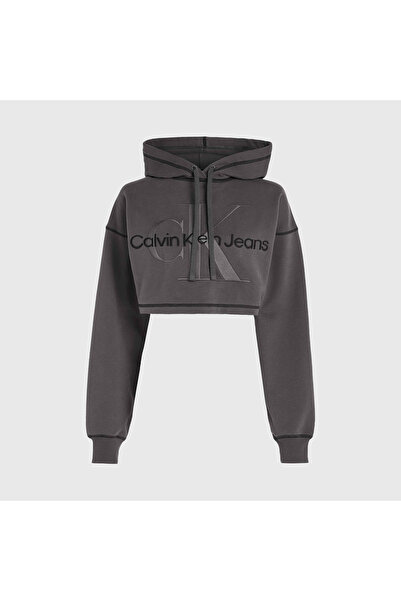 Calvin Klein Kadın Gri Sweatshirt