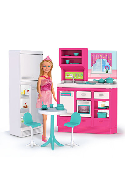 Sayıcı Kids مطبخ ليندا - مجموعة أدوات المطبخ الملونة مع عجينة الأطفال واللعب،...