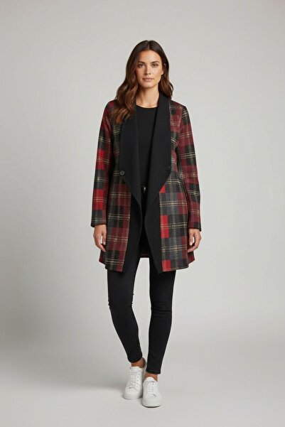 zhrcollection Checkered Shirt Jacket – Black Lined (Separate), Long Cut Styli...