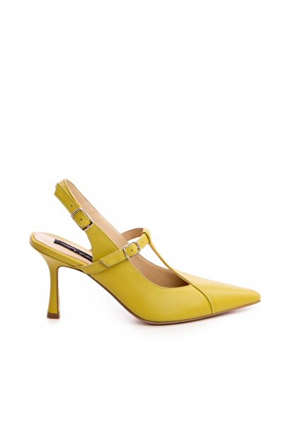 The 5th Element Donna Lime Green genuine leather stiletto shoes