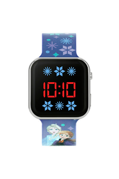 Disney Frozen Blue Printed Strap LED Watch