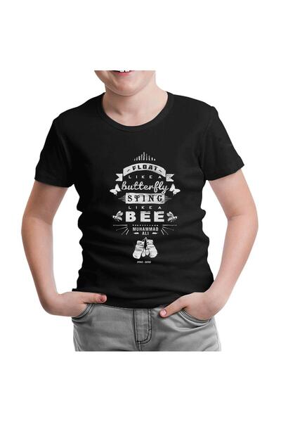 Lord T-Shirt تيشيرت محمد علي - ستينج لايك أب في بوي للأطفال باللون الأسود