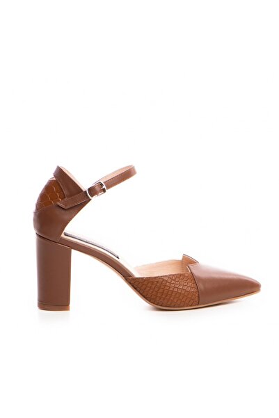 The 5th Element Camel Coco genuine leather stiletto shoes