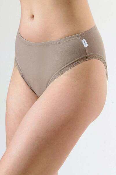 Piera Set of 3 classic brown panties CECILIA S1797