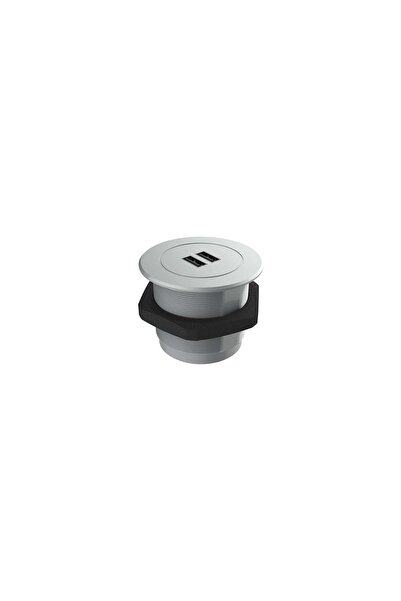 ® Circular-Line Modüler Hızlı Şarj Kutusu USB-A-Gümüş