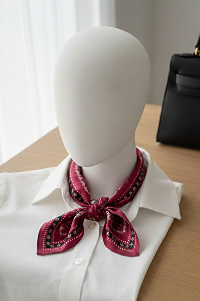 Pure Silk Atelier %100 Saf İpek Lüks Mini Fular (50x50 cm)