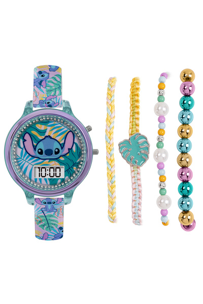 Disney Lilo and Stitch Digital Watch and Bracelet Set