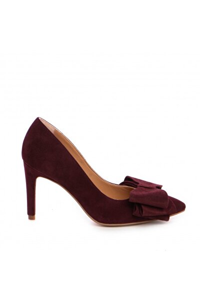 The 5th Element Pantofi stiletto piele naturala Marsala Bow