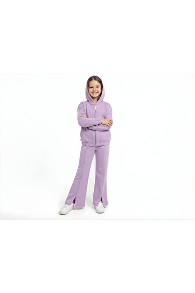 MAZOKA KİDS طقم هودي بناتي واسع الأرجل قطعة