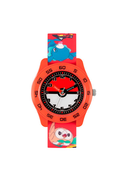 Pokemon Pokémon Red Silicone Strap Time Teacher Watch