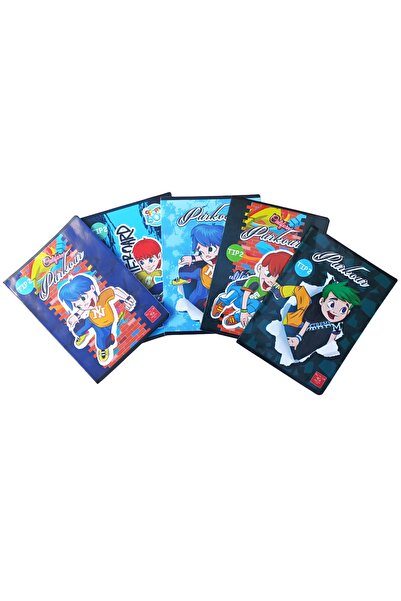 Linomag Set de 5 caiete Tip 1, Modele pentru băieți, A5, 24 de fișiere, 70gm²...