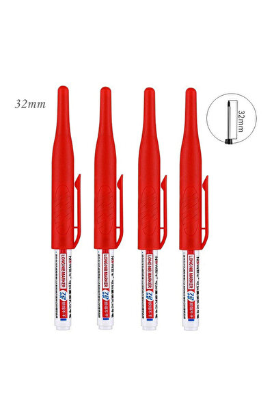 kissbuty 32mm-Red-4Pcs 4/5Pcs 20+32mm Deep Hole Marker Pens Bathroom Waterpro...