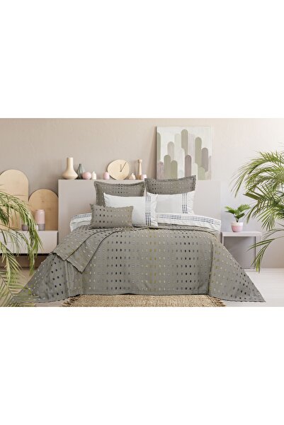 Calantha Home Collection طقم زينة زواج لورين مكون من 8 قطع باللون الرمادي 240...