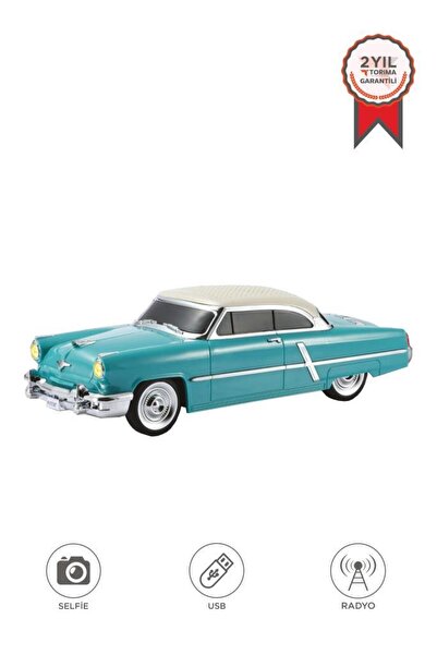 Torima Bluetooth Hoparlör Retro Klasik Araba Tasarımlı 10W FM USB Selfie Spea...