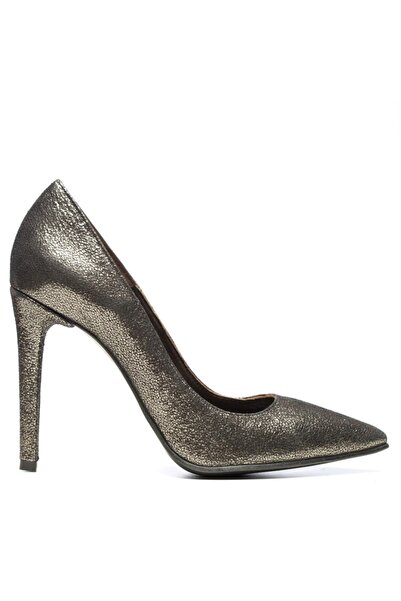 The 5th Element Genuine leather stiletto shoes Silver Sparkle