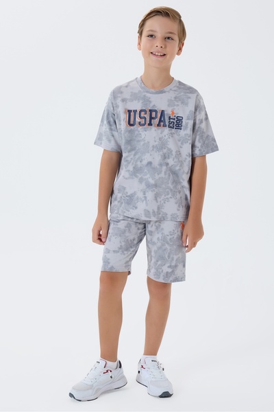 U.S. Polo Assn. Комплект от горна и долна част за момчета с лиценз на U.S. Po...