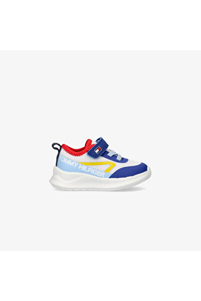Tommy Hilfiger Lace up Velcro Kids Blue Sports Shoes