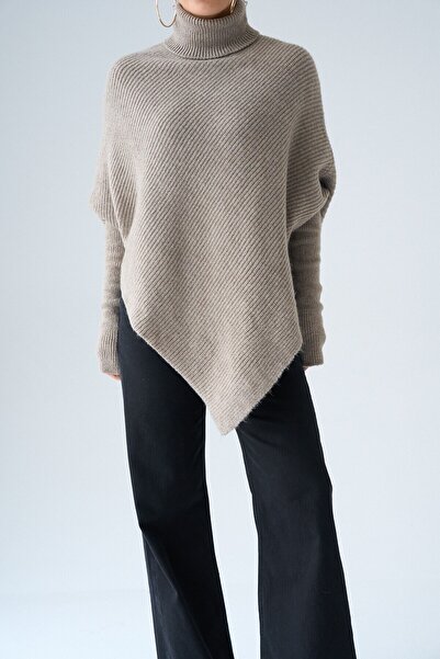 QUSTYLE Turtleneck Knitwear Sweater