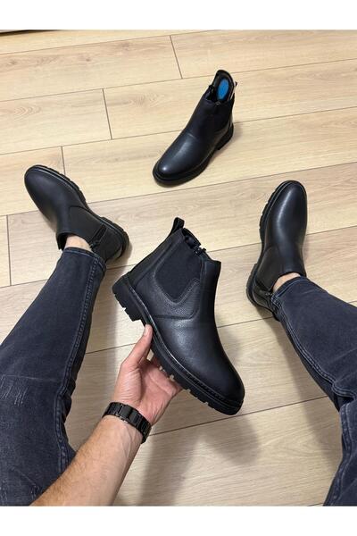 Taşpınar Ayakkabı Baykara %100 Hakiki Deri Erkek Günlük Kışlık İçi Kürklü Kay...