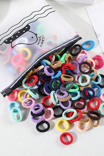 New Obsessions Σετ με 100 μίνι πόρπες από λάστιχο για πετσέτες με τσάντα