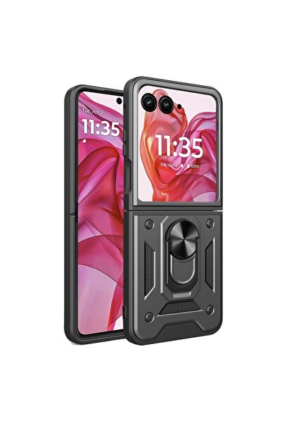 SKYDDAR INNOVATION Case for Motorola Razr 50 Ultra, CamShield, Magnetic ring,...