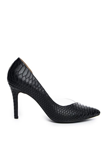 The 5th Element Black genuine leather stiletto shoes Snake Leila