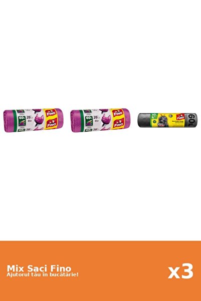 Fino Set 3 Saci Fino: 2x 20 buc, 1x 60 l