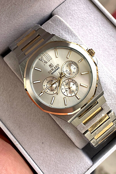 Reward ساعة يد رجالية أصلية بضمان لمدة عامين مع سوار فولاذي وعلبة