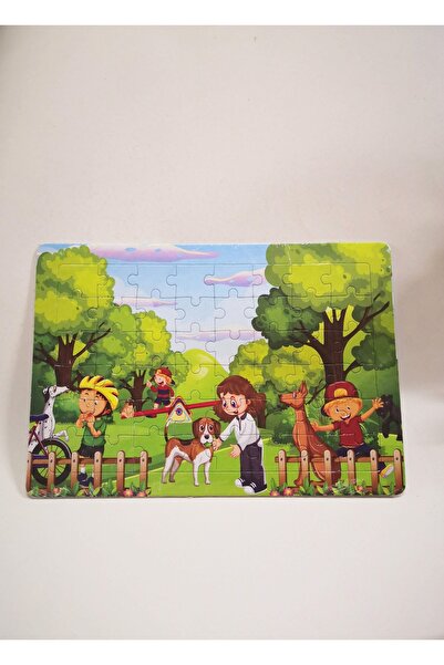 Yıldız Kardeşler Karton Puzzle Yapboz 48 Parça Çocuklar için Eğitici Oyun 23x...