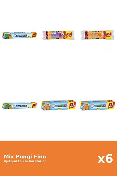 Fino Set 6 Pungi Fino: 2x 3 l, 1x 3l, 1x 2l, 2x 1 l