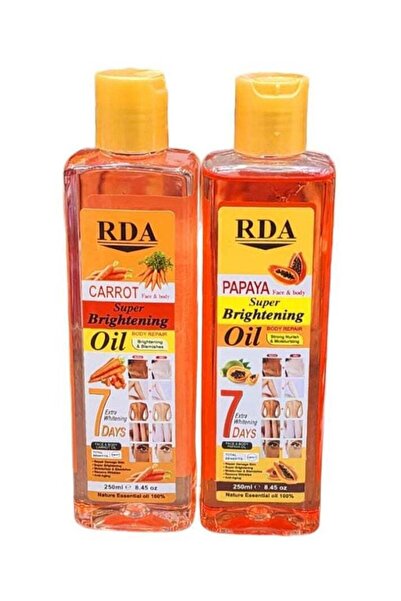 RDA زيت الجسم لتفتيح البشرة، 250 مل من