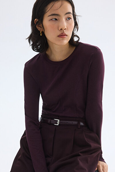 H&M Uzun Kollu Jarse Üst