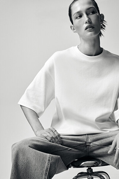 H&M İnterlok Tişört