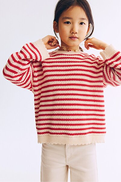 H&M Tekstüre Triko Kazak