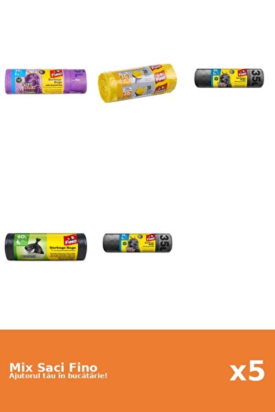 Fino Set 5 Saci Fino: 3x 35 l, 1x 30 buc, 1x 20 buc