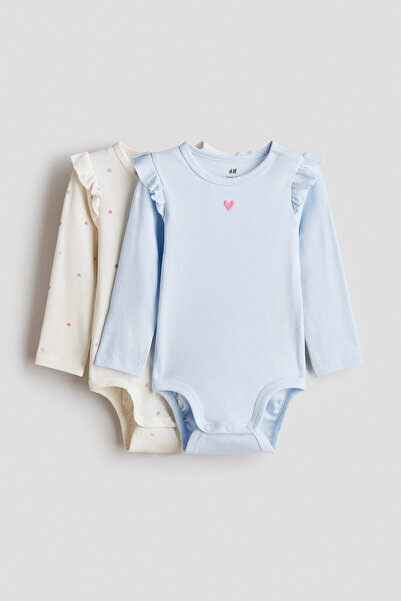 H&M 2'li Pamuklu Body